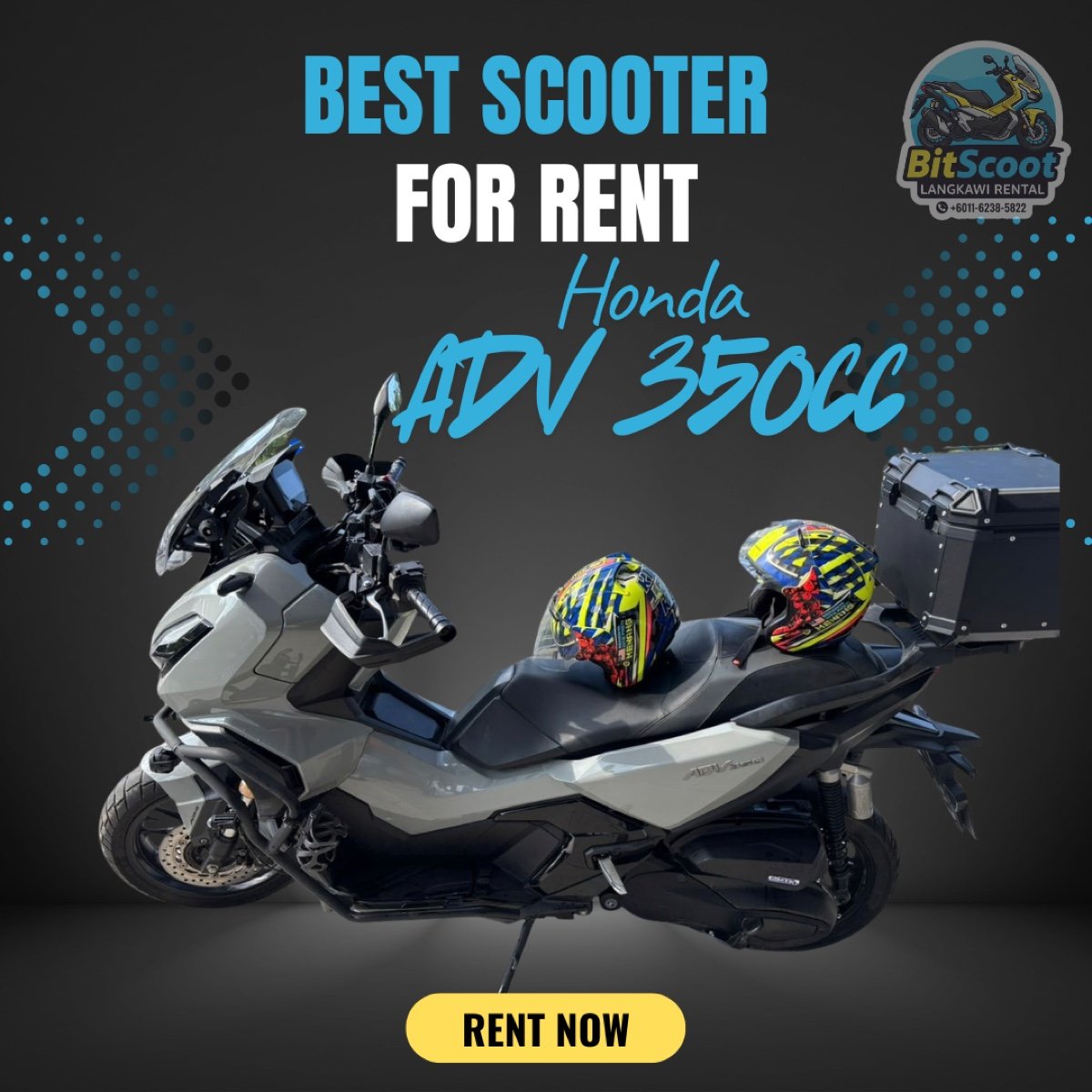 Honda XADV 350 / Husky 300 rental Langkawi